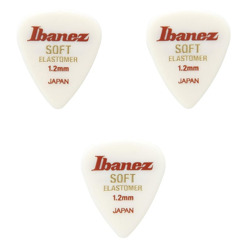 Ibanez Elastomer Series, BEL14ST12, Soft, 3 Pack 1.2mm, Teardrop - Image 2